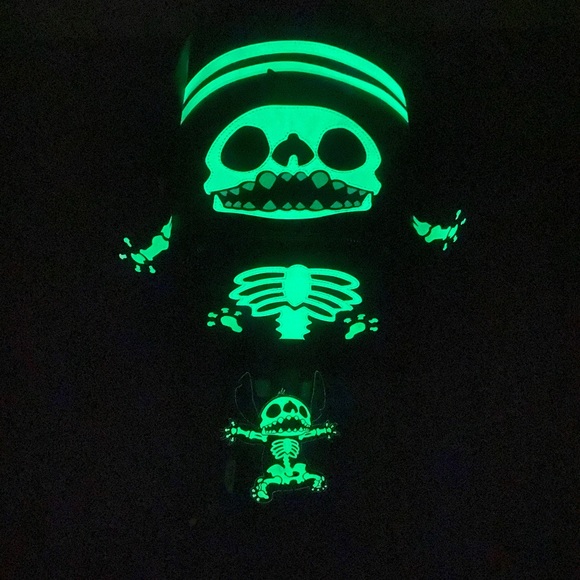 Loungefly Disney Stitch Skeleton Backpack Cardholder LIMITED EDITION Glow In Dar - Picture 2 of 16